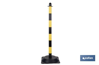 Poste con Base "Amarillo/Negro" - Cofan