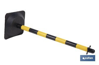 Poste con Base "Amarillo/Negro" - Cofan