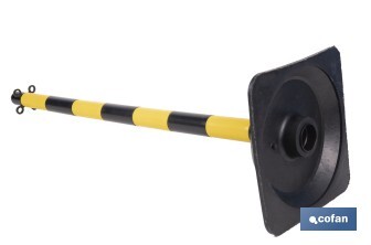 Poste con Base "Amarillo/Negro" - Cofan