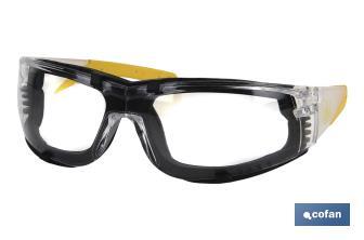 Safety Glasses with Detachable Foam-Padded Design - Cofan