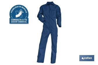 Coverall | Tesla Model | 65% Polyester & 35% Cotton Materials | Navy Blue - Cofan