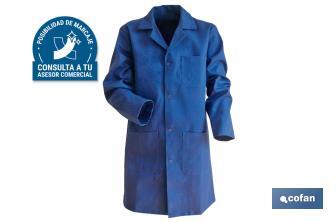 Bata Azul Escura | Modelo Limeur | Material 100% Algodão | Cor Azul Marinho | Unissex - Cofan