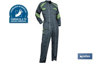 Grey Coverall | Orge Model | Women | With two zip fasteners - Cofan