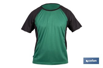 Camiseta técnica de trabajo | Tejido transpirable | Material: 100 % poliéster | Disponible en varias tallas y colores | Personalizable con tu logo - Cofan