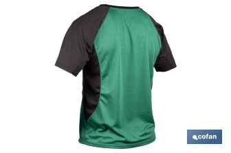 Camiseta técnica de trabajo | Tejido transpirable | Material: 100 % poliéster | Disponible en varias tallas y colores | Personalizable con tu logo - Cofan