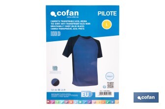 Camiseta técnica de trabajo | Tejido transpirable | Material: 100 % poliéster | Disponible en varias tallas y colores | Personalizable con tu logo - Cofan