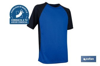 Camiseta técnica de trabajo | Tejido transpirable | Material: 100 % poliéster | Disponible en varias tallas y colores | Personalizable con tu logo - Cofan