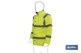 Parka à haute visibilité | Tailles de la S jusqu’à la XXXL | Couleur jaune - Cofan