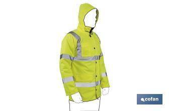 High visibility parka | Available sizes from S to XXXL | Yellow - Cofan