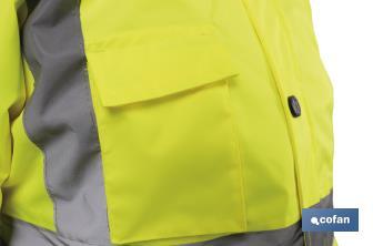 High visibility parka | Available sizes from S to XXXL | Yellow - Cofan