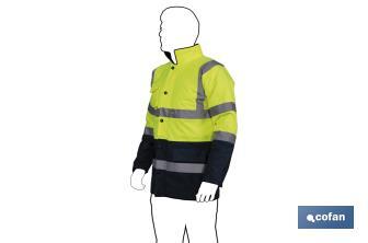 Parka ad alta visibilità | Taglie dalla S alla XXXL | Giallo e blu - Cofan