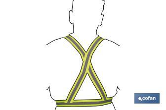  Reflective braces | Yellow | Single size - Cofan