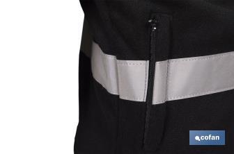 Casaco polar de alta visibilidade | Fecho de correr | Amarelo e azul | Disponível do tamanho S ao XXXL - Cofan