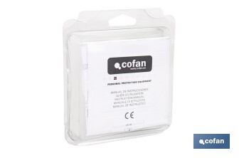 Set de filtro combinado: 2 filtros A1B1E1K1 + 10 Prefiltros P2 NR | Protección respiratoria de alta eficacia - Cofan