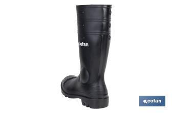 Regenstiefel mit Stahlkappe und -sohle (Schwarz) - Cofan