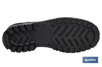 Stivali alti di gomma | Realizzati in PVC | Colore: nero | Rivestimento interno - Cofan