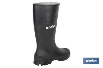 Hohe Regenstiefel aus PVC (Schwarz) - Cofan