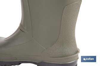 Bota de Agua | Alta | Fabricada PVC | Cor Verde | Forro Interior de Malha - Cofan