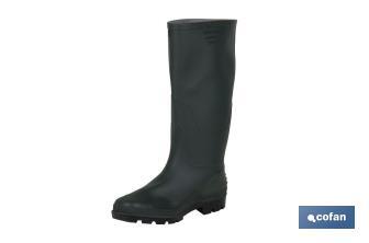 Bota de Agua | Alta | Fabricada PVC | Cor Verde | Forro Interior de Malha - Cofan