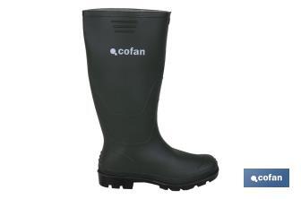 Bota de Agua | Alta | Fabricada PVC | Cor Verde | Forro Interior de Malha - Cofan