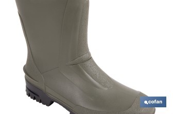Bota de Agua | Alta | Fabricada PVC | Cor Verde | Forro Interior de Malha - Cofan