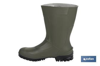 Rain Boot | Half-Cut Rain Boot | PVC | Green | Non-slip sole - Cofan