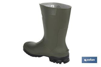 Rain Boot | Half-Cut Rain Boot | PVC | Green | Non-slip sole - Cofan