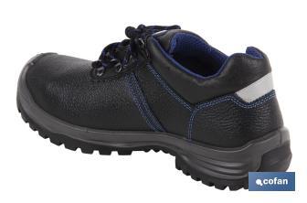 Leather Work Shoe | Black | Security S3 | Mirto Model | Light Carbon Toe Cap - Cofan