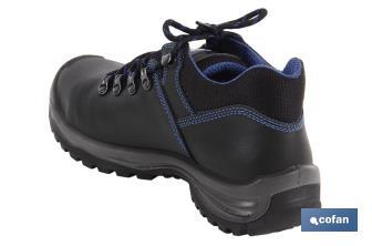 Leather Safety Shoe | Security S-3 | Apolo Model | Light Carbon Toe Cap | Black - Cofan