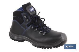 Leather Safety Boot | Black | Security S-3 | Dafne Model | Light Carbon Toe Cap - Cofan