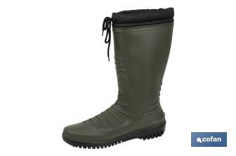 Botas de agua verdes con forro polar | Tallas desde la 36 hasta la 47 - Cofan