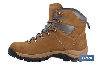 Bota de Montaña Marrón | Tallas de la 37 a la 47 | Bota de Piel Nobuck para Trekking - Cofan