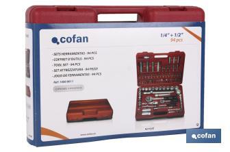 MALETIN Profi-Werkzeugset 57-teilig – 1/4" Bits & Aufsätze, Im Koffer, Für Heimwerker