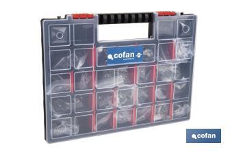 Valise assortiment de goupilles élastiques DIN 1481 (boîte 2.350 Unités) - Cofan
