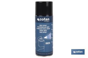 Stainless-steel spray paint | 400ml | Waterproof | Protection against corrosion and weather agents - Cofan