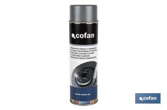 Limpador de travões e embraiagens 500ML | Limpa os travões eliminando óleo, massas e sujidades - Cofan
