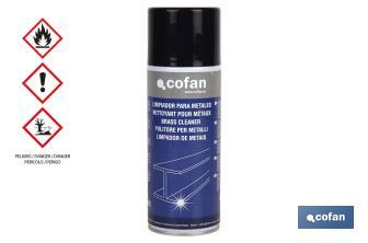 Stainless steel cleaner 400ml | Cleaner for all types of metals | Antioxidant and anti-dust properties - Cofan