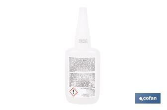 Adhesivo cianoacrilato de alta viscosidad | Pegamento instantáneo de cianoacrilato transparente | Multiusos - Cofan