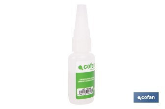 Limpiador de adhesivo cianoacrilato de 20 g | Disolvente para pegamentos - Cofan