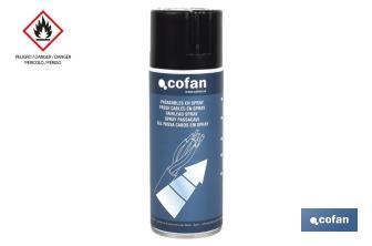 Passa cabos em spray 400 ml| Pelicula lubrificante de cabos eléctricos| Lubrificador de cablagens eléctricas em spray - Cofan