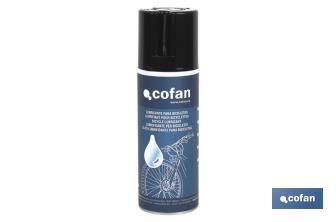 Bicycle lubricant spray 200 ml | Spray lubricant for chains | Anti-wear protection - Cofan