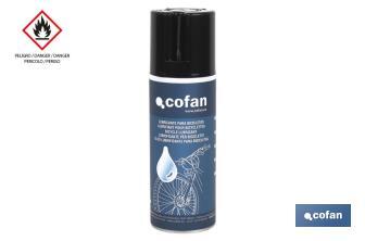 Bicycle lubricant spray 200 ml | Spray lubricant for chains | Anti-wear protection - Cofan