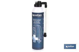 Puncture repair spray 300ml | Sealant tyre repair | Momentary repair of all types of punctured tyres - Cofan