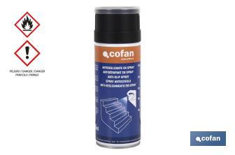 Spray antidérapant transparent 400 ml | Idéal pour le traitement de surfaces glissantes - Cofan