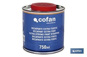 Sverniciatore | Extra forte | Flacone da 750 ml | Per tutti i tipi di pitture e vernici | Non contiene cloruro di metilene - Cofan