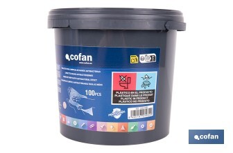 Toalhitas Antibacterianas para limpeza de mãos | 100 unidades por produto | Toalhas humedecidas com extrato de Aloe Vera - Cofan