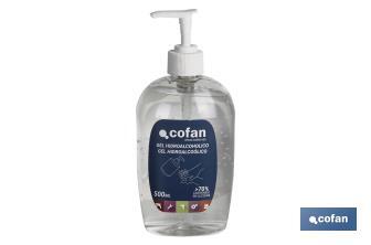 Gel Hidroalcohólico para manos | Contenido del recipiente de 500 ml | Desinfecta las manos sin utilizar agua - Cofan