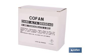 Adhesivo cianoacrilato de alta viscosidad | Pegamento instantáneo de cianoacrilato transparente | Multiusos - Cofan