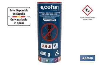 Insetticida per formiche | Microgranulare | Bomboletta da 400 g - Cofan