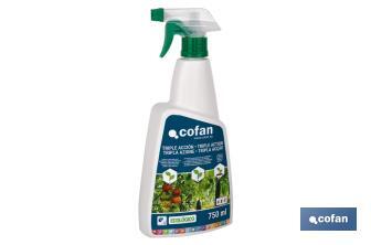  Cofan Eco-friendly insecticide triple action | Spray format | 750ml container - Cofan